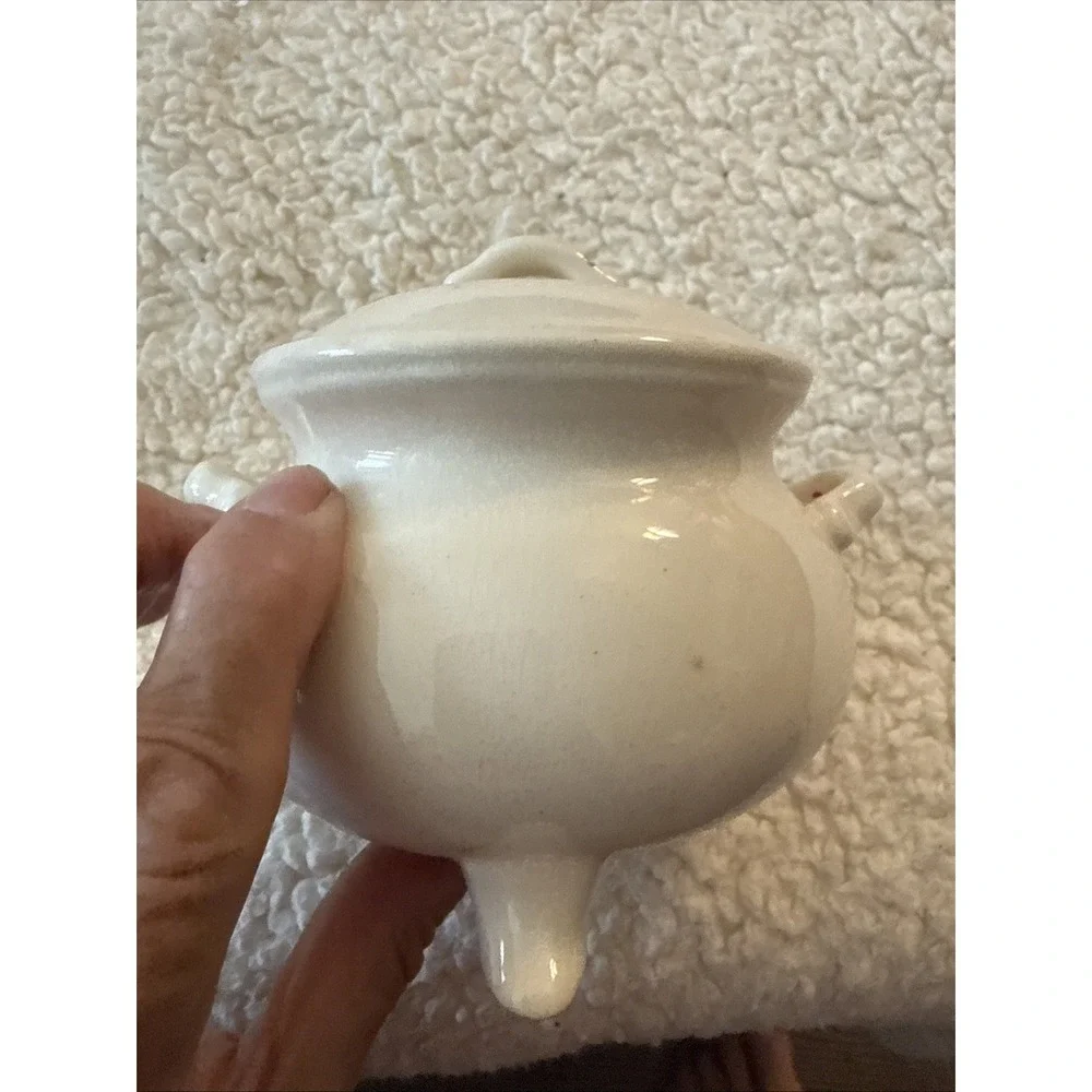 1960's  Vintage White Kettle Penny Pot Bank Made InJapan